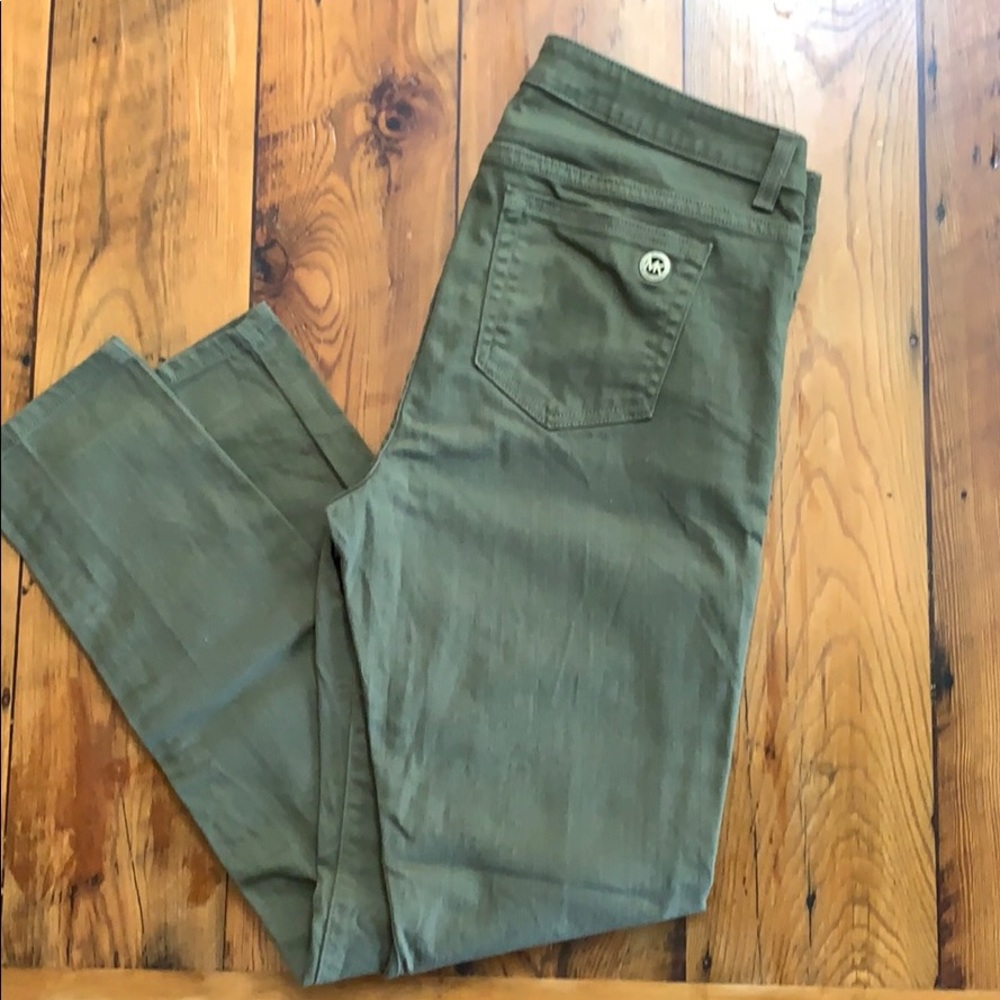 Women’s Michael Kors size 6 green skinny jeans